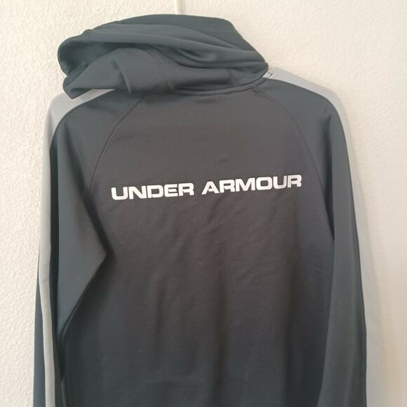 Youth (Boys) UNDER ARMOUR Storm Logo HOODIE Pullover Sweatshirt Black, YXL XL - Picture 9 of 10